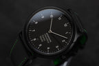 Mondaine Watch Helvetica No1 Black Green