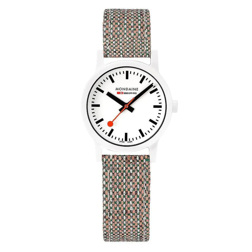 Mondaine Ladies Watch Essence White Brown