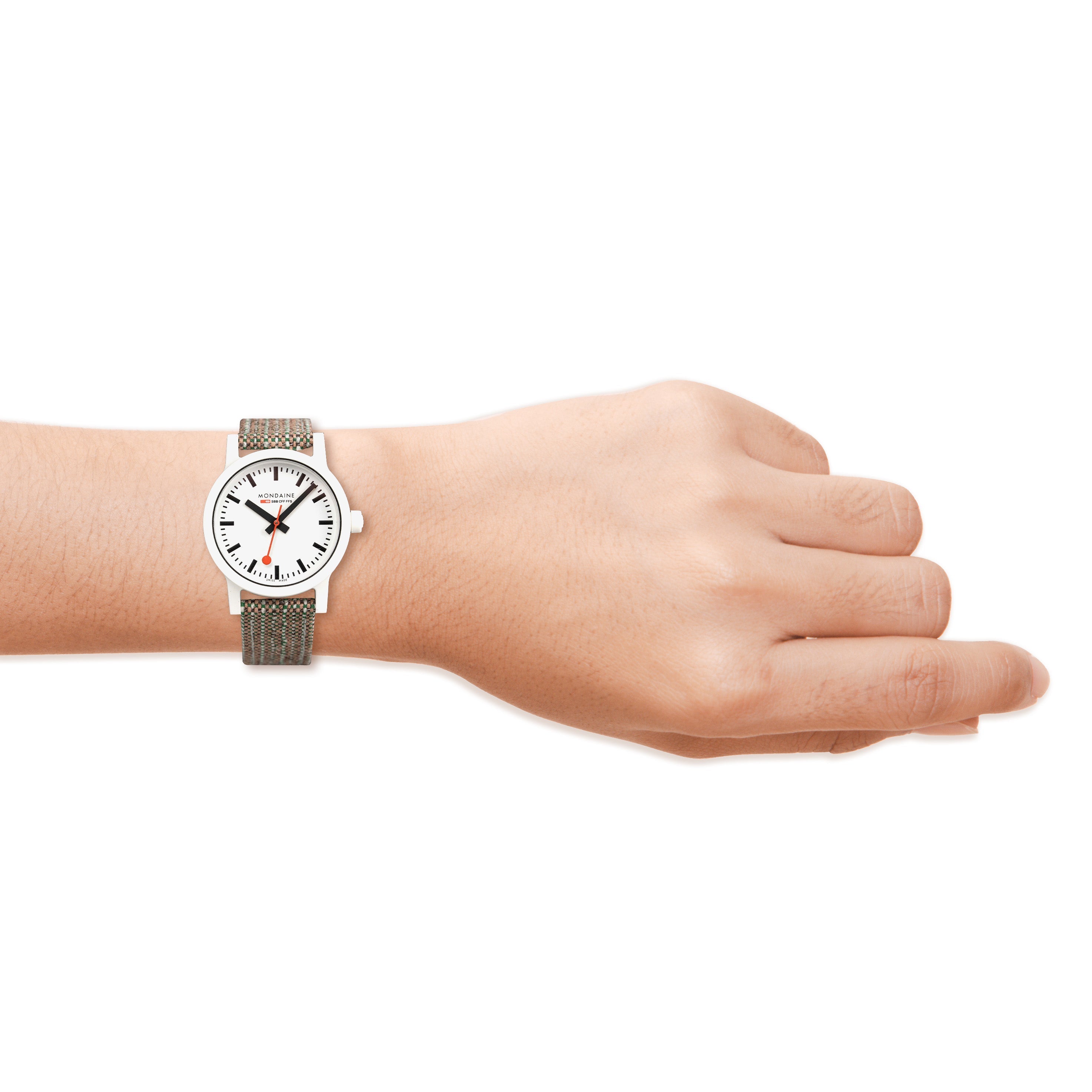 Mondaine Ladies Watch Essence White Brown