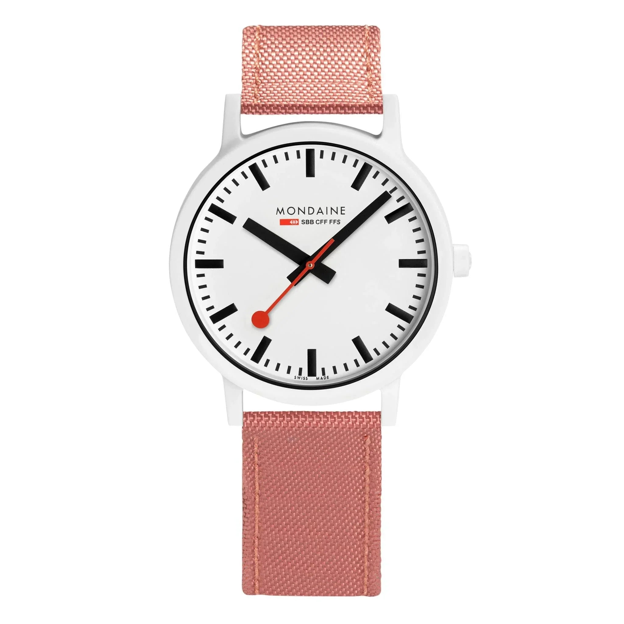 Mondaine Watch Essence White Pink