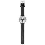 Mondaine Neo Panda Chronograph 41mm Vegan Leather Watch
