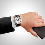Mondaine Numeri 42mm Men's Black White Watch