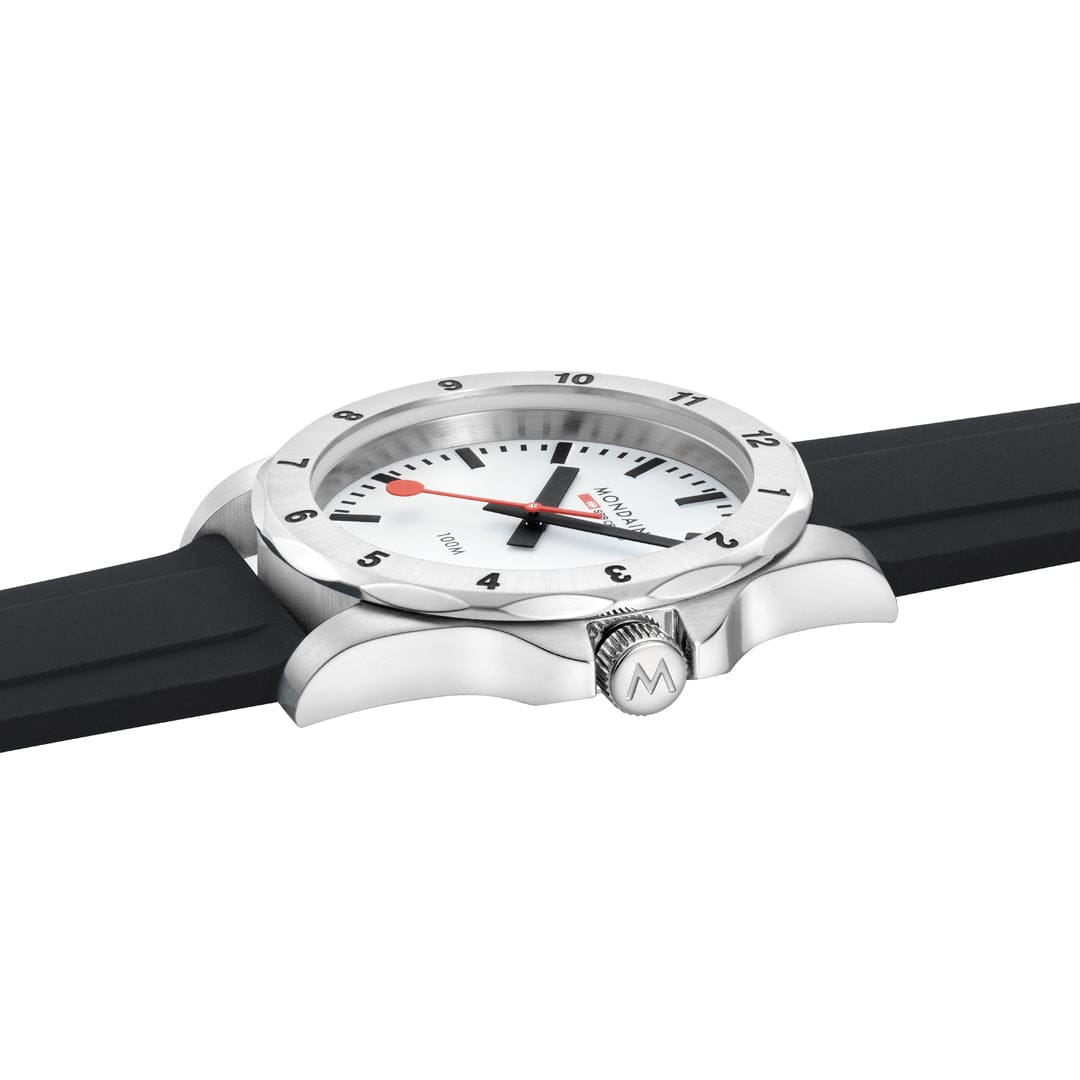 Mondaine Numeri 42mm Men's Black White Watch