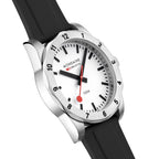 Mondaine Numeri 42mm Men's Black White Watch