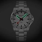 Mondaine Numeri 42mm Men's White Silver Watch
