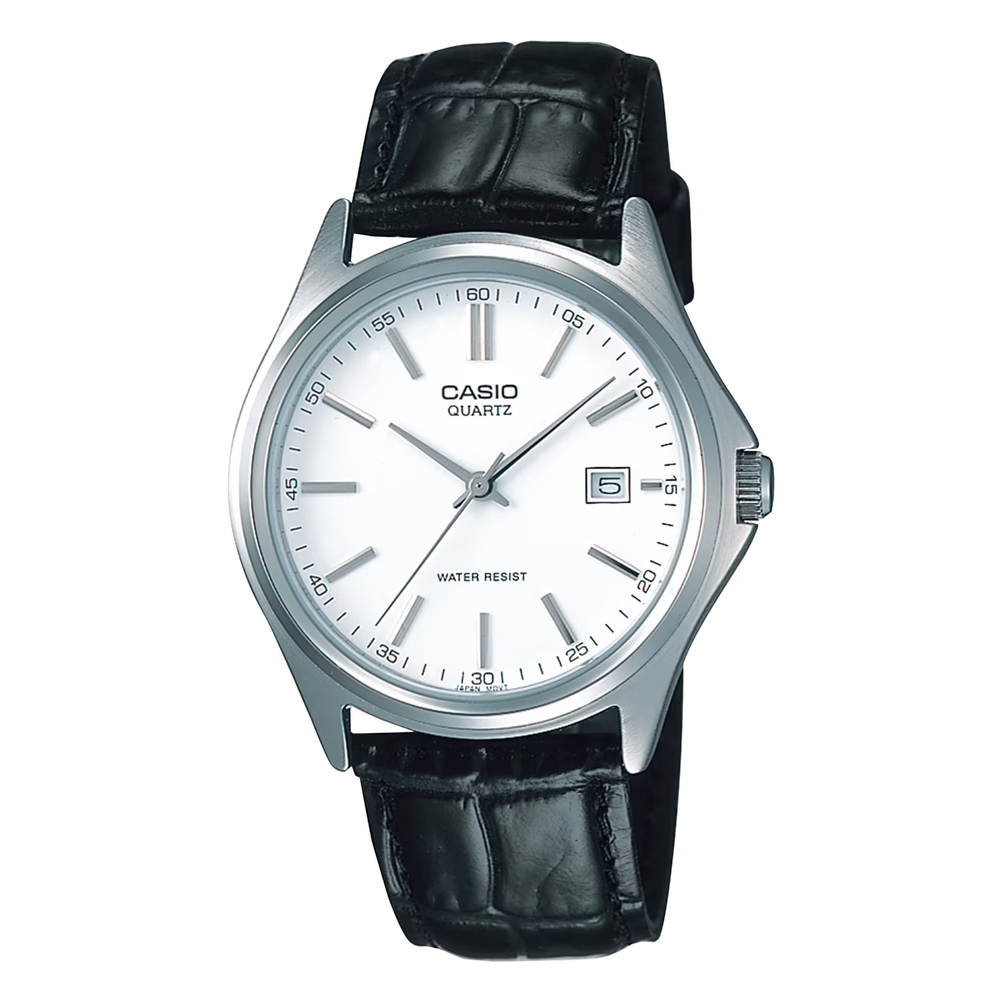 Casio Men's White Leather Quartz Watch