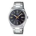 Casio Dress Men's Black Silver Watch