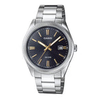 Casio Dress Men's Black Silver Watch