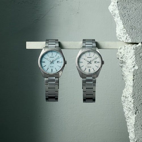 Casio Matte Men's Ice Blue Silver Watch