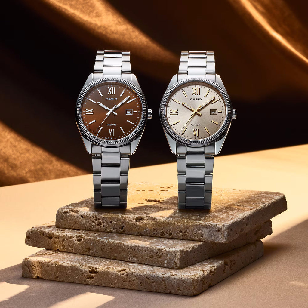 Casio Casual Unisex Brown Analogue Watch