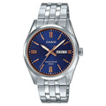 Casio Day Date Men's Blue Silver Watch