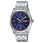 Casio Day Date Men's Blue Silver Watch