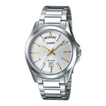 Casio Dress Day Date Men's Silver Watch
