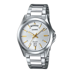 Casio Dress Day Date Men's Silver Watch