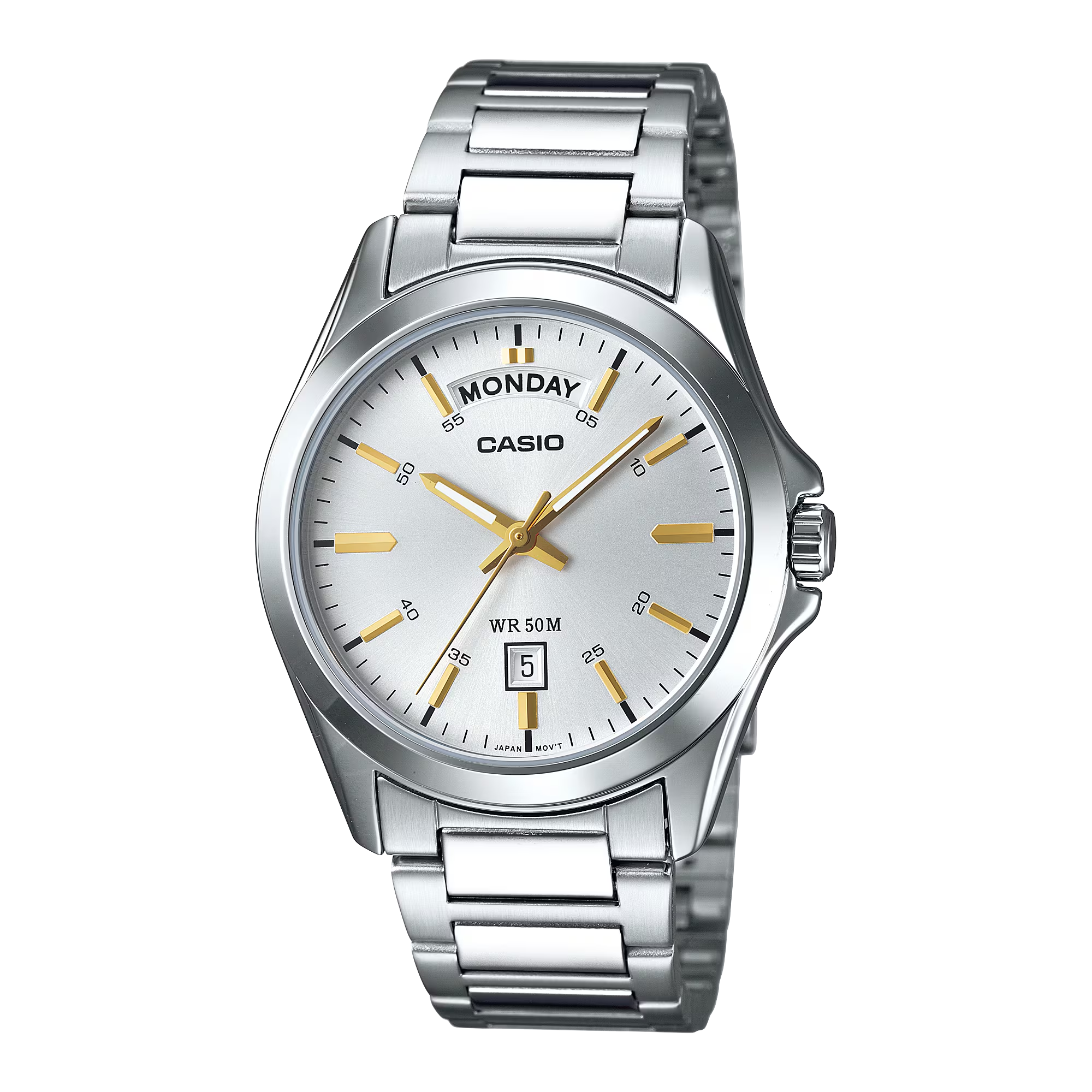 Casio Dress Day Date Men's Silver Watch