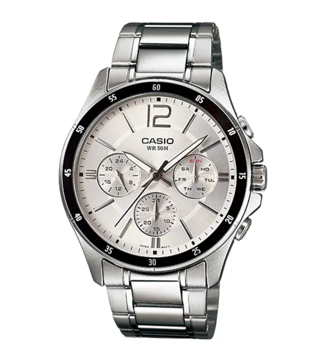 Casio Men's Watch Chronograph Stainless Steel Silver