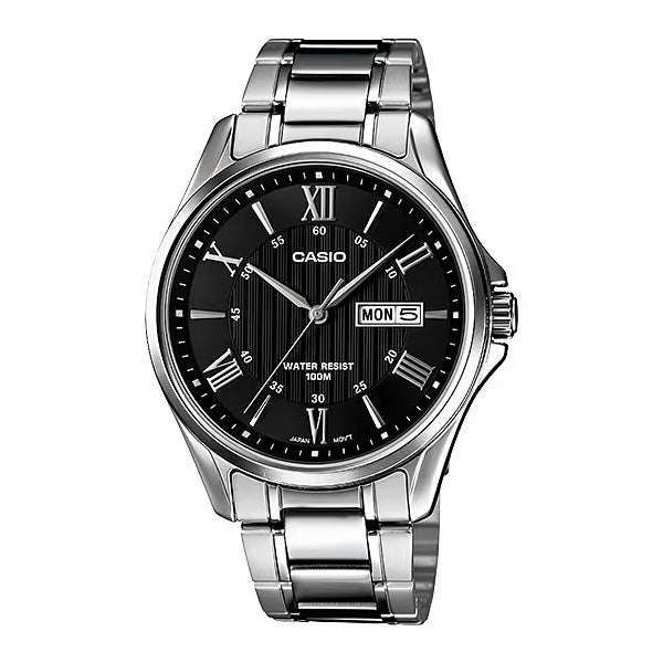 Casio Day Date Men's Black Analogue Watch