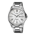 Casio Day Date Men's White Analogue Watch