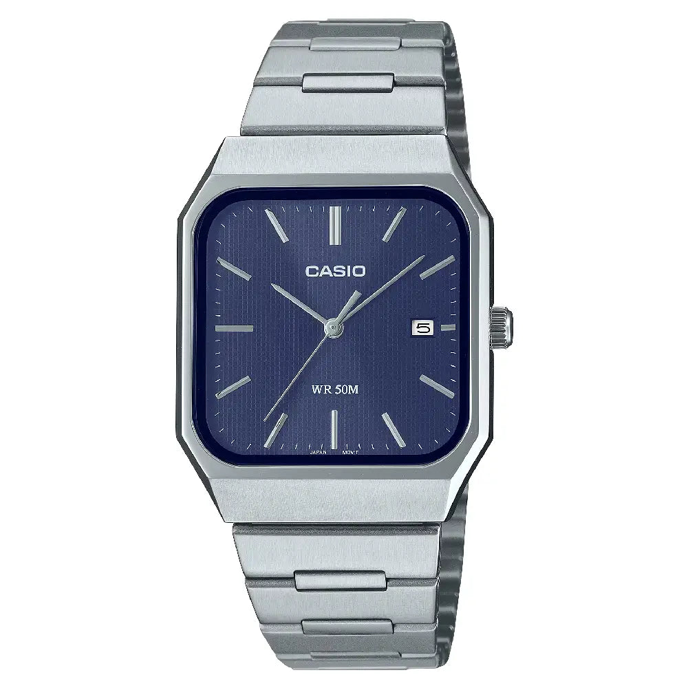 Casio Standard Unisex Blue Silver Quartz Watch