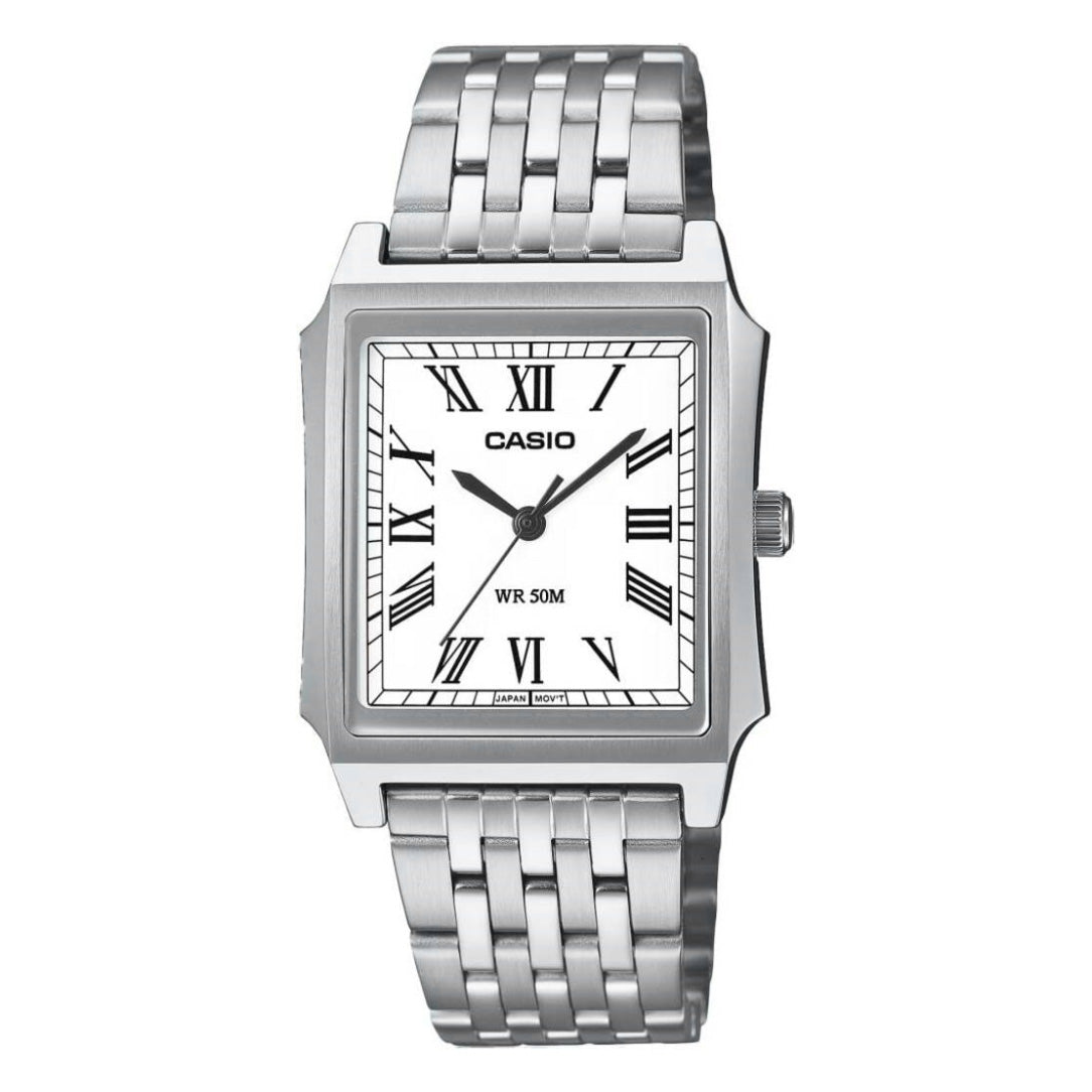 Casio Standard Unisex White Silver Quartz Watch