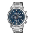 Casio Sporty Chronograph Men's Blue Silver Watch