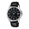 Casio Ladies Black Leather Watch