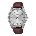 Casio Classic Men's Brown Leather Analogue Watch
