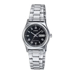 Casio Standard Men's Black Silver Analogue Watch