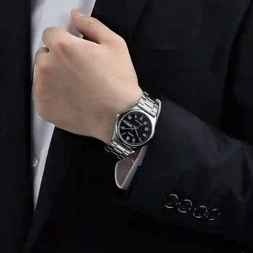 Casio Classic Men's Black Silver Analogue Watch