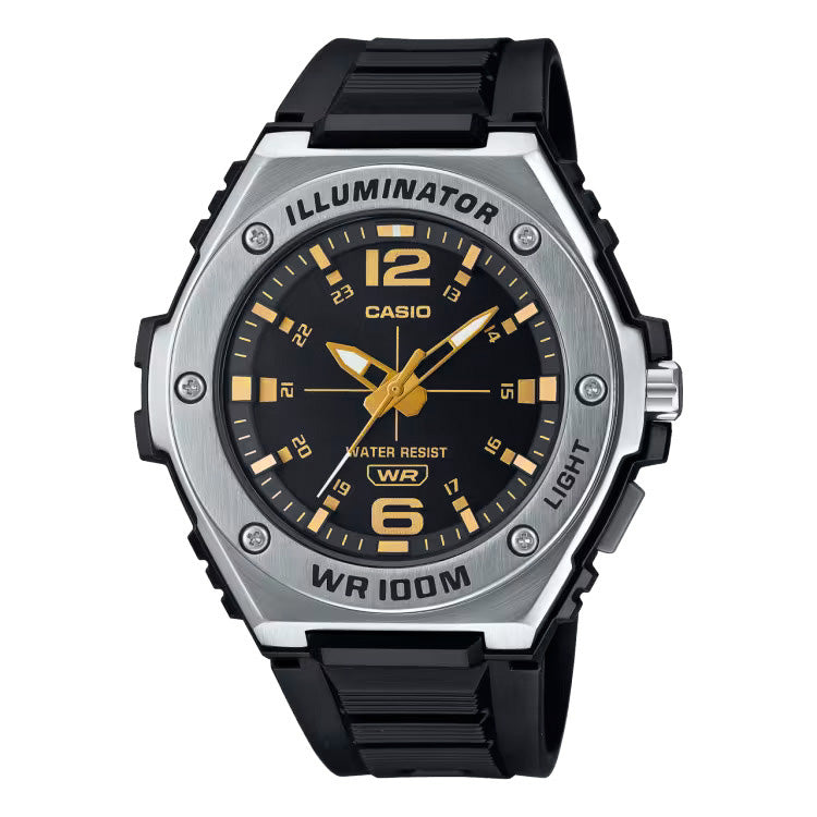 Casio Men's Watch Illuminator WR100M Gold