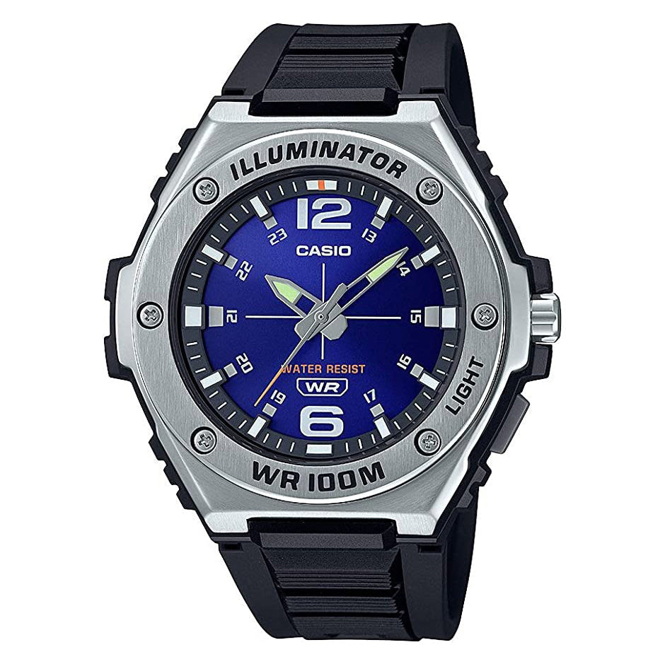 Casio Men's Watch Illuminator WR100M Blue