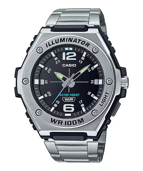 Casio Men's Watch Silver Black
