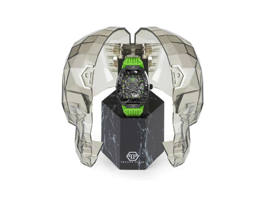 Philipp Plein Watch Automatic The Skeleton Sport Master Green