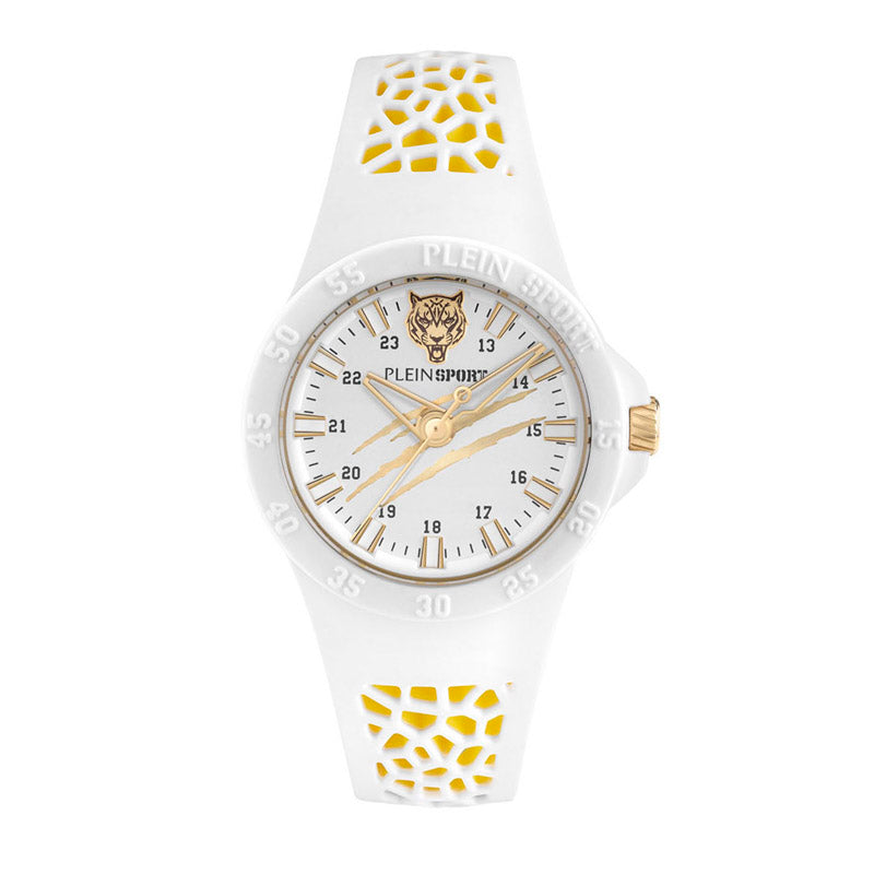 Plein Sport Thunderstorm  Unisex White Watch