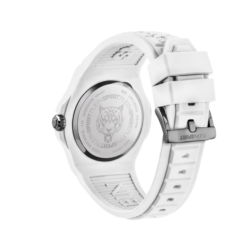 Plein Sport New Fearless Unisex White Silver  Watch