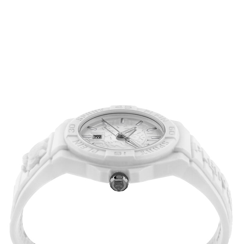 Plein Sport New Fearless Unisex White Silver  Watch