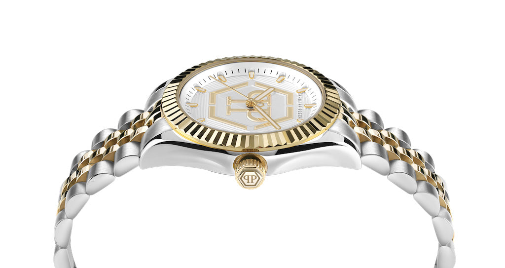 Philipp Plein Rock Couture Ladies  Silver Watch