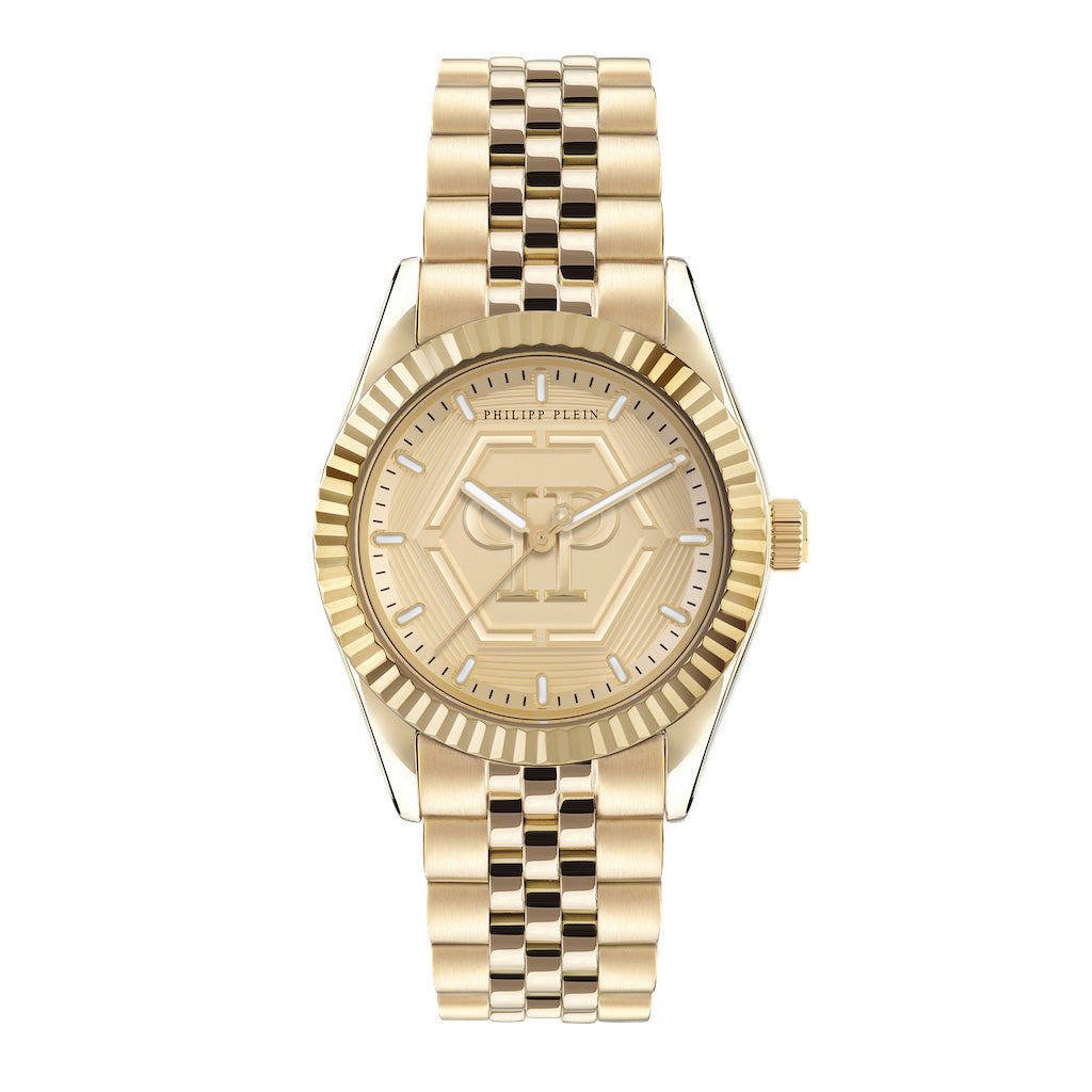 Philipp Plein Rock Couture Ladies  Gold Watch