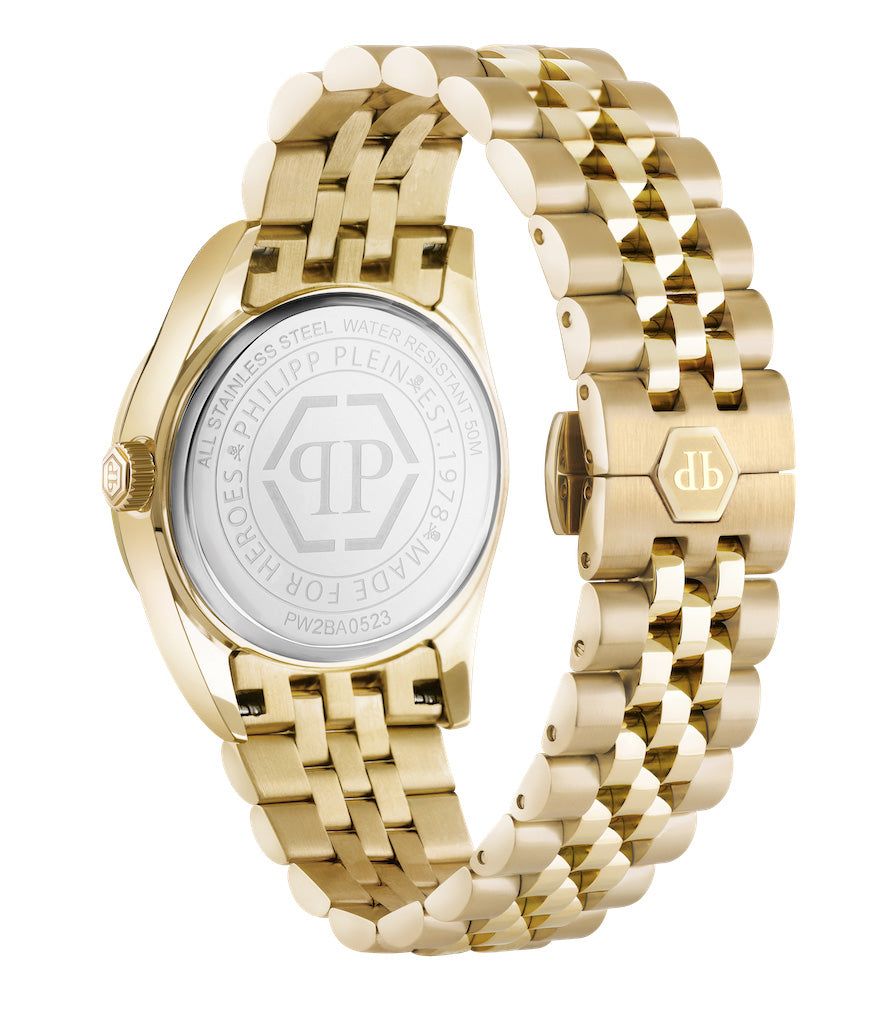 Philipp Plein Rock Couture Ladies  Gold Watch