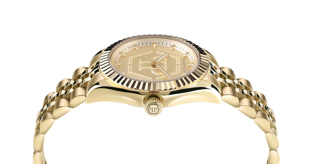 Philipp Plein Rock Couture Ladies  Gold Watch