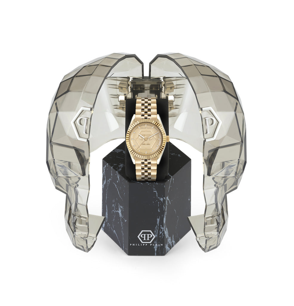 Philipp Plein Rock Couture Ladies  Gold Watch