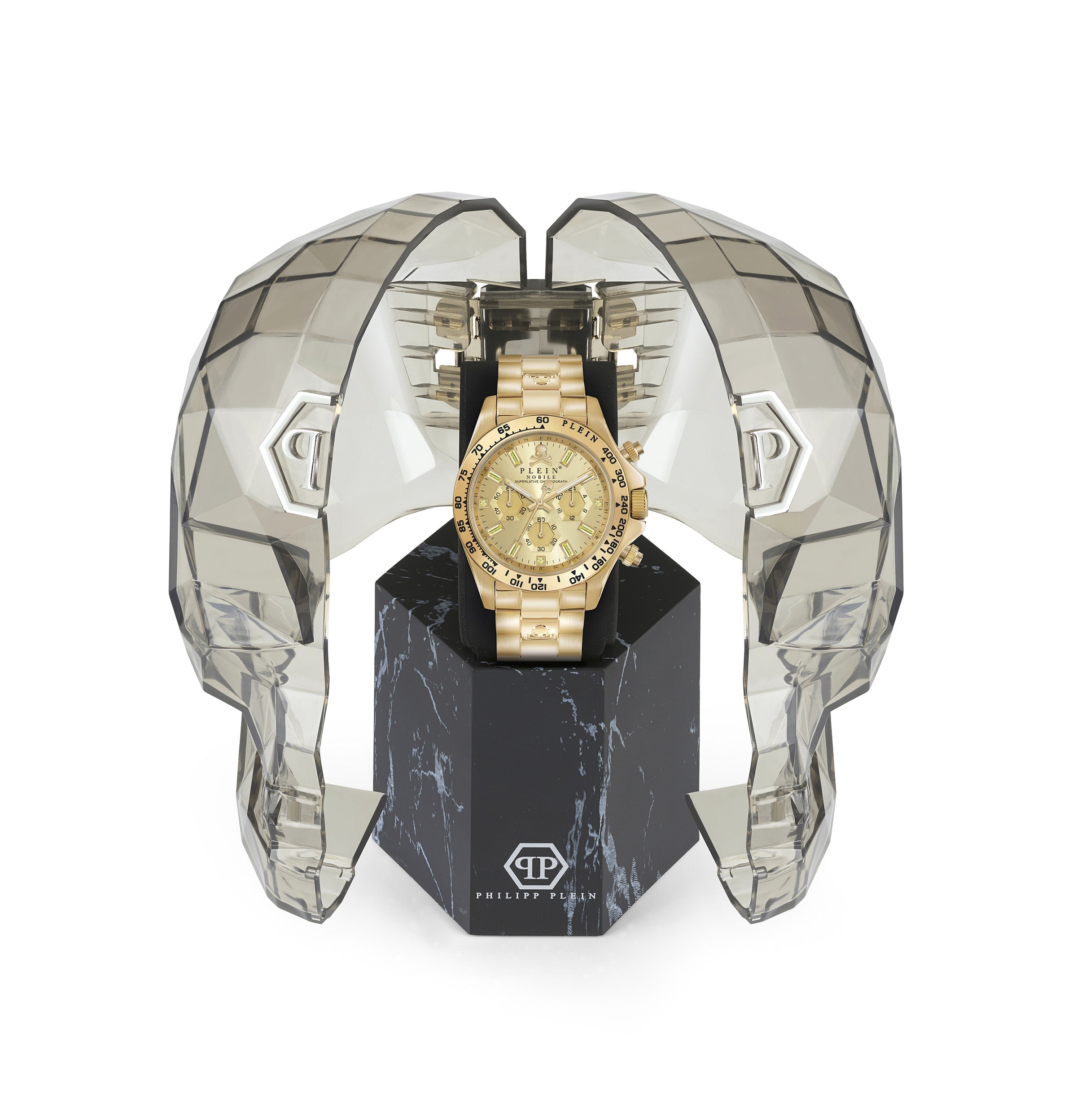 Philipp Plein Rock Couture Men's Gold Watch