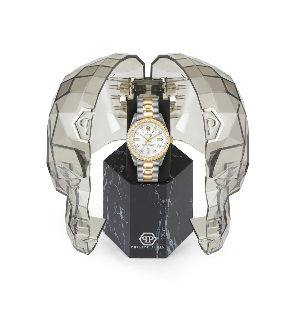 Philipp Plein Rock Couture Ladies  Silver Watch