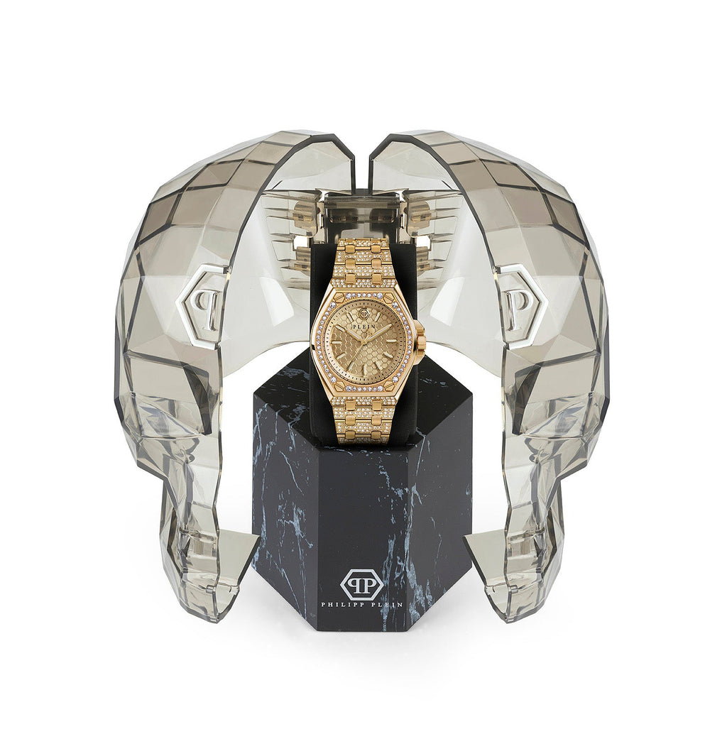Philipp Plein Hyper $Port Ladies  Gold Watch