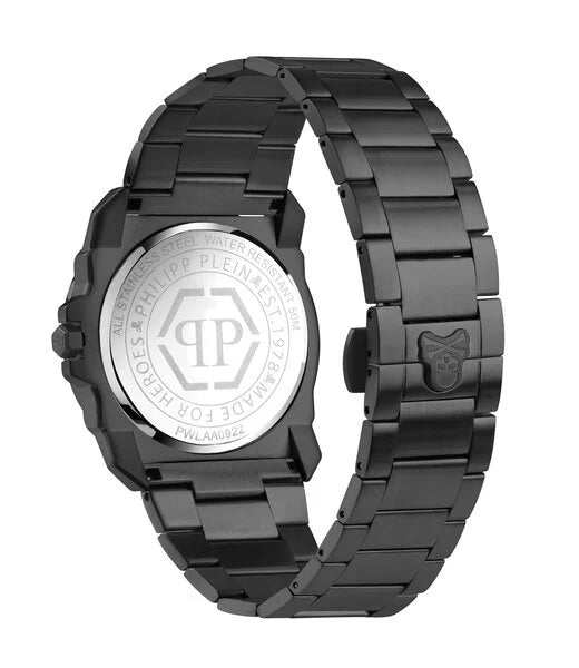 Philipp Plein Mens Watch High-Conic The Skull King Black IP