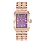 Philipp Plein Ladies Watch Offshore Square Lilac Rose Gold