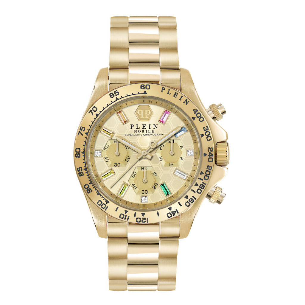 Philipp Plein Rock Couture Ladies  Gold Watch