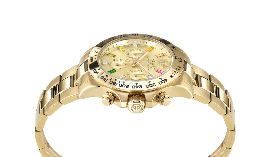 Philipp Plein Rock Couture Ladies  Gold Watch