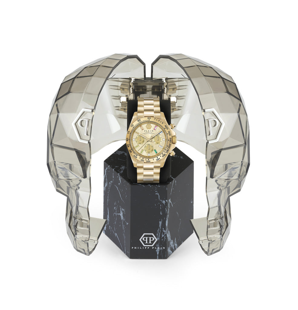 Philipp Plein Rock Couture Ladies  Gold Watch