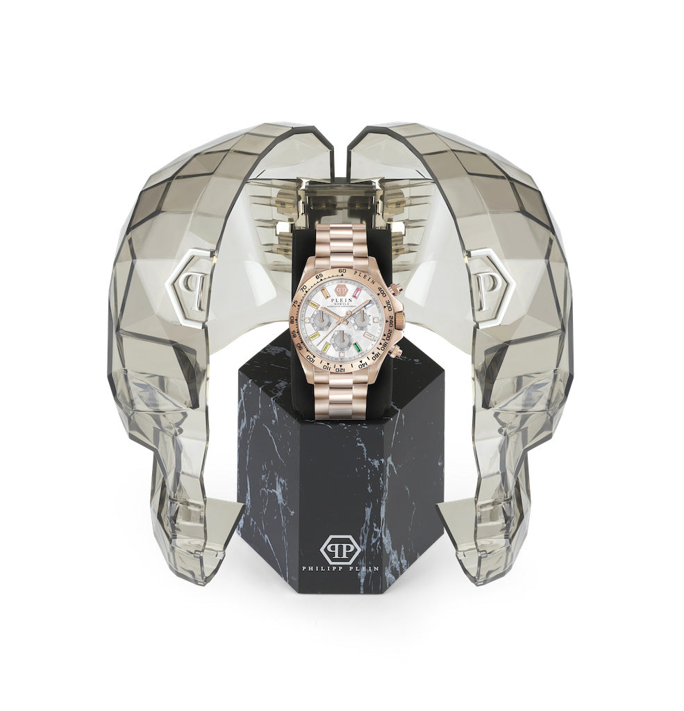Philipp Plein Rock Couture Ladies  Silver Watch